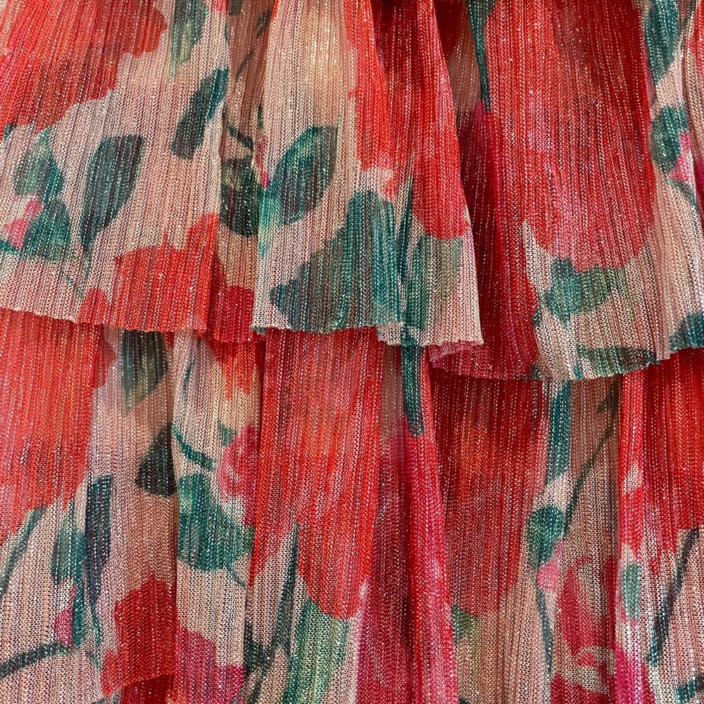 Gianni Bini Floral Sundress Sleeveless Cocktail - Picture 7 of 8